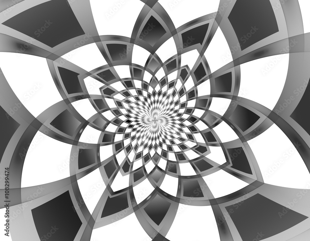 czarno-biala-kwiatowa-spirala