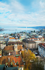 Poster - Aerial view of Geneva, Switzerland