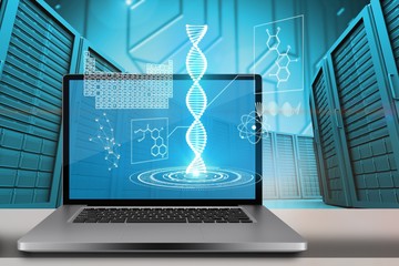 Wall Mural - composite image of a large screen of a computer