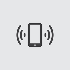 phone icon, tablet icon connection and ring