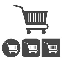 Wall Mural - Shopping Cart - vector icons set