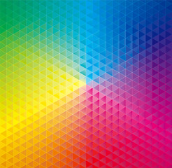 Aufkleber - Geometric pattern abstract colorful background.