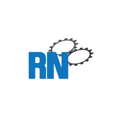 rn alphabet with 2 gears