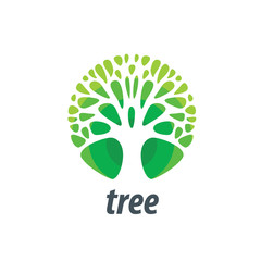 Wall Mural - vector logo tree