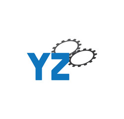 yz alphabet with 2 gears