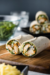 Poster - Tandoori chicken wrap with tzatziki