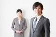 © taka - portrait of asian businessteam on white background