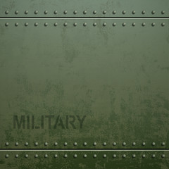 Old military armor texture with rivets. Metal background. Stock