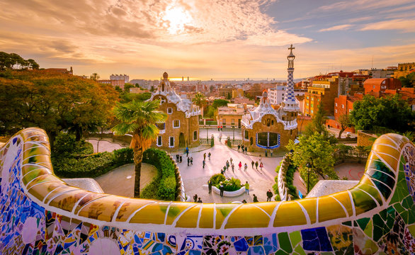 guell park in barcelona