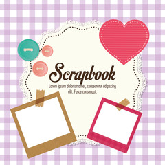 Sticker - Design of Scrapbook icons, vector design