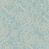 Fototapeta Łazienka - Floral design seamless background texture pattern