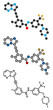 © molekuul.be - Ponatinib cancer drug molecule. Tyrosine kinase inhibitor.