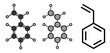 Styrene (ethenylbenzene, vinylbenzene, pheylethene) polystyrene building block