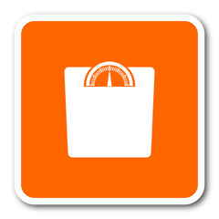 Aufkleber - weight orange flat design modern web icon
