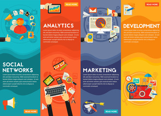 Wall Mural - digital marketing concept banners