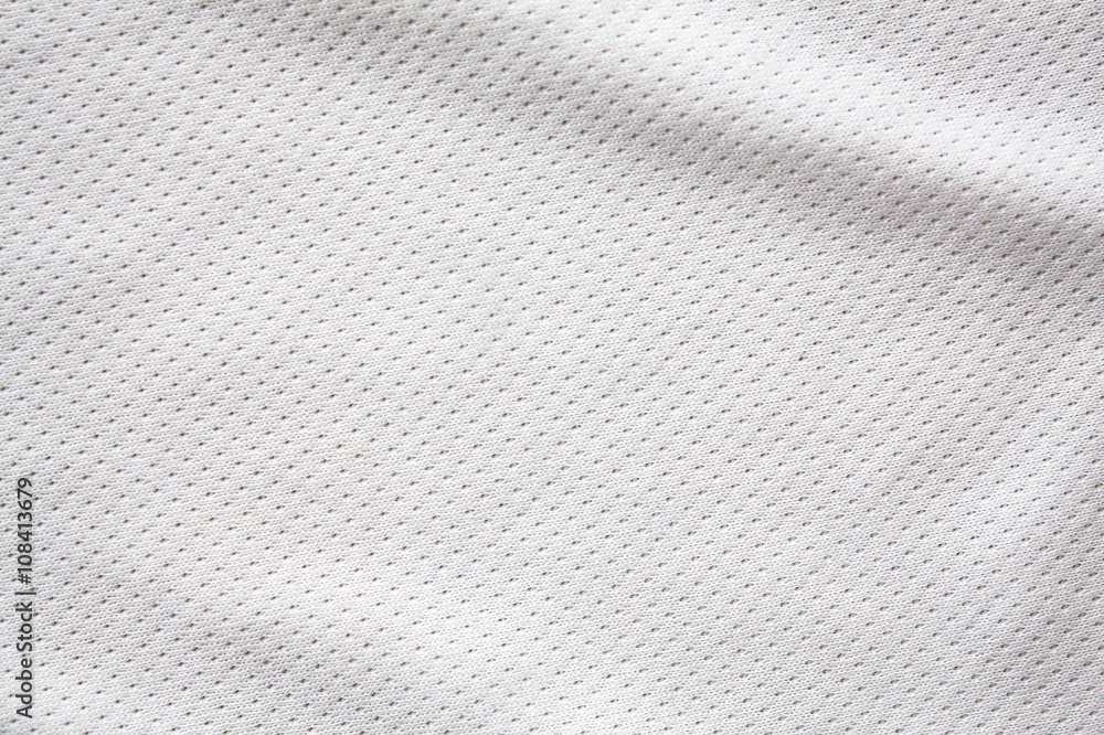 White sports clothing fabric jersey - obrazy, fototapety, plakaty 