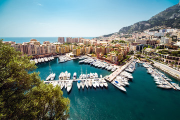 Poster - View of Fontvieille. Principality of Monaco