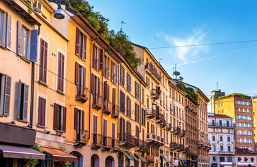 Poster - Buildings in the historic centre of Milan