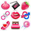 Sex icons vector set
