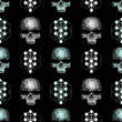  vector seamless pattern skull