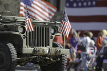 Military Jeep In Parade