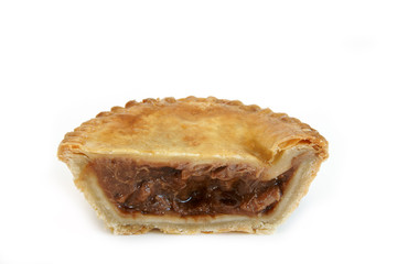 Wall Mural - Savoury meat pie with a beef steak filling