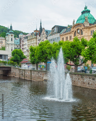 Fotografie, Obraz :Old town of of Karlovy Vary, Czech Republic