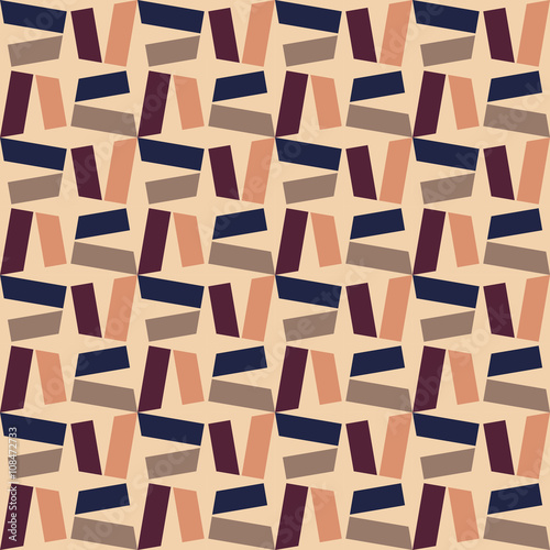 Tapeta ścienna Wektor nowoczesne bezszwowe kolorowy wzór geometrii, kolor streszczenie tło geometryczne, Poduszka wielobarwny druk, tekstury retro, projektowanie mody hipster