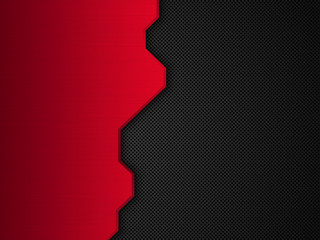 Wall Mural - Red and black metallic background. Abstract vector illustration