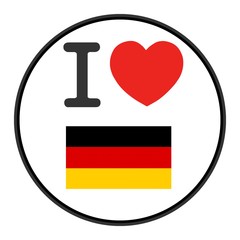 Sticker - J'aime l'Allemagne