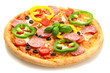 © Francesco83 - Pizza with salami and paprika