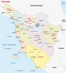  tuscany administrative map