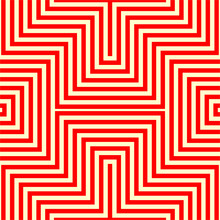 Striped Red White Seamless Pattern. Abstract Repeat Angular Lines Texture Background.