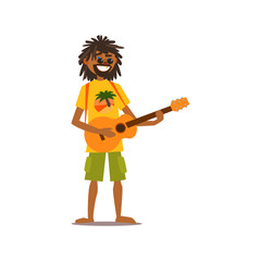 Sticker - Rastafarian Vector Illustration