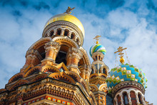 Church Of Savior On Spilled Blood In St. Petersburg, Russia