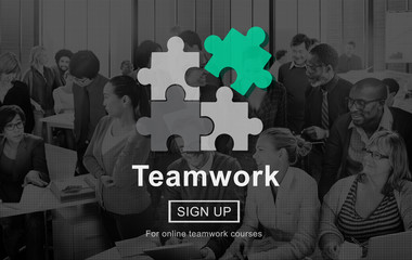 Sticker - Team Teamwork Partnership Alliance Unity Concept