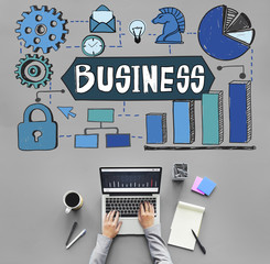 Wall Mural - business commercial corporate development concept