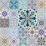 Fototapeta Kuchnia - Big set of vector tiles background.
