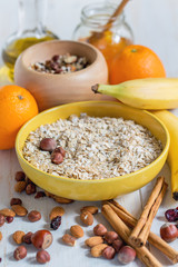 Wall Mural - Ingredients for homemade muesli.