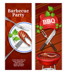 Sticker - Barbecue Vertical Banners