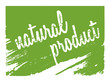 Green ecology vector banner. Green rubber stamp with text Natural product icon isolated on white background.