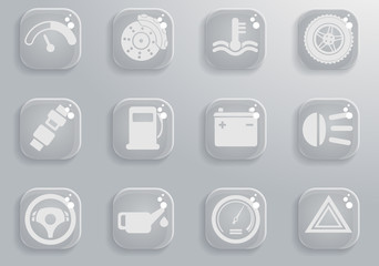 Vector car interface icon set