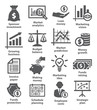 Business economic icons
