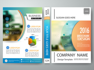 Vector brochure,magazine,modern flyers,cover book,report,design templates, layout,orange abstract circle with white background in a4 size,To adapt for business poster,website,presentation,illustration