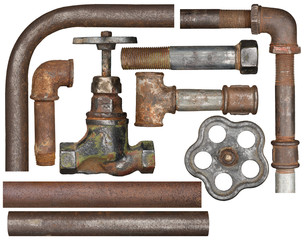 Valve and pipes