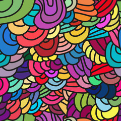 Sticker - Abstract seamless patterns.