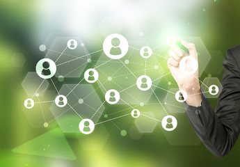network green background