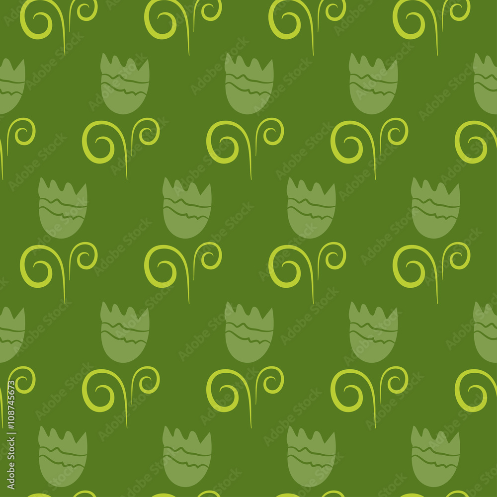 Seamless pattern of abstract flowers. Vector illustration backgr Stock ...