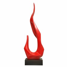 Sculpture Flame. 3d Illustration