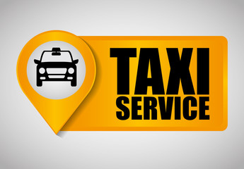 Canvas Print - Car taxi icon. Public transport design. Taxi cab. Flat Style